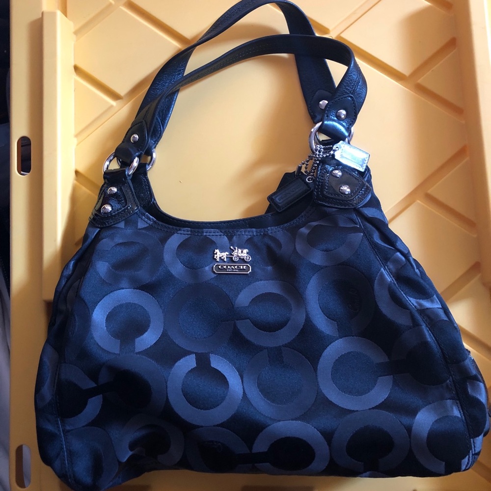 NWT! coach signature black purse